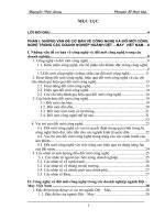 Một số giải pháp đổi mới công nghệ trong các doanh nghiệp ngành dệt – may việt nam 