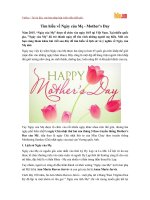 Tìm hiểu về Ngày của Mẹ - Mother’s Day