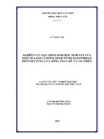 nghiên cứu đặc điểm sinh học sinh sản của một số loài cá bống kinh tế họ eleotridae phân bố vùng cửa sông trần đề và cổ chiên 