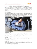 Những đồ vật tuyệt đối không nên để trong cốp xe