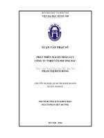 Phát triển nguồn nhân lực công ty TNHH tân phương bắc 