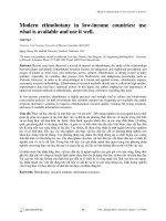 Modern ethnobotany in lowincome countries: use what is available and use it well.