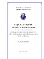 Nâng cao năng lực đấu thầu xây lắp của công ty cổ phần phát triển kỹ thuật xây dựng giai đoạn 2015 2020 