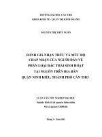 phân tích thực trạng khai thác và sử dụng nước ngầm tại thành phố sóc trăng 