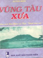 Các tỉnh thành năm xưa vũng tàu xưa (NXB thanh niên 2001)   huỳnh minh, 252 trang 