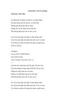 Lời bài hát My Everything