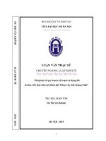 Pháp luật về quy hoạch, kế hoạch sử dụng đất từ thực tiễn thực hiện tại thành phố móng cái tỉnh quảng ninh 