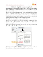 Cách chèn công thức toán học trong Word