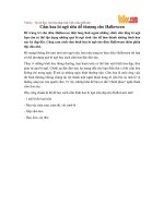 Cắm hoa bí ngô siêu dễ thương cho Halloween