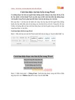 Cách làm hiện văn bản bị ẩn trong Word