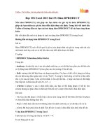 Học MS Excel 2013 bài 19: Hàm DPRODUCT