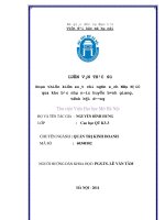 Hoàn thiện kiểm soát chi ngân sách nhà nước qua kho bạc nhà nước huyện bình giang, tỉnh hải dương 