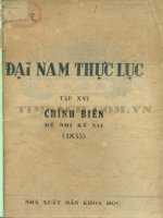 Đại nam thực lục tập 16 (NXB khoa học 1966)   viện sử học, 334 trang