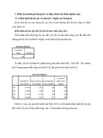 Phân tích SPSS  Đánh giá sự hài lòng về chính sách nhân sự