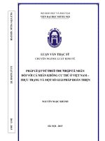 Pháp luật về thuế thu nhập cá nhân đối với cá nhân không cư trú ở việt nam   thực trạng và một số giải pháp hoàn thiện 