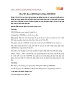 Học MS Excel 2013 bài 16: Hàm CHOOSE