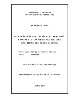 Đề tài Biện pháp phát huy tính tích cực nhận thức cho trẻ 5 - 6 tuổi thông qua trò chơi hình thành biểu tượng số lượng