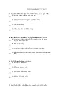 TRẮC NGHIỆM VI SINH 3 