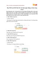 Học MS Excel 2013 bài 18: Các hàm ngày tháng cơ bản trong Excel