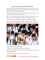 Khi nào có điểm thi vào lớp 10 Hà Nội năm 2016?