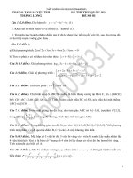 Tuyển Tập Đề Thi Thử Môn Toán Phần 9