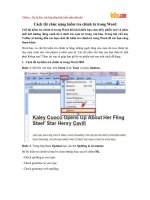 Cách tắt chức năng kiểm tra chính tả trong Word