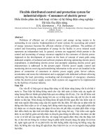 Flexible distributed control and protection system for industrial objects –Consumers of electric power