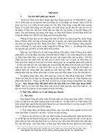 Quy hoạch tổng thể phát triển du lịch tỉnh lai châu giai đoạn 2006 2020 