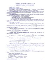 CHUYÊN ĐỀ ÔN LUYỆN VẬT LÝ 12: DAO ĐỘNG CƠ HỌC