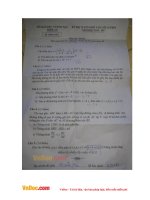 Đề thi tuyển sinh vào lớp 10 môn Toán năm học 2016-2017 Sở GD-ĐT Nghệ An