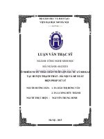 Ô nhiễm nước thải chăn nuôi lợn sau xử lý BIOGAS tại huyện thạch thất   hà nội và một số biện pháp xử lý cải thiện 