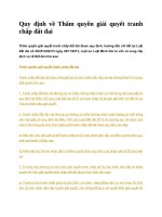 Quy định về thẩm quyền giải quyết tranh chấp đất đai