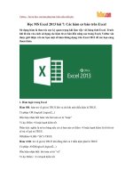 Học MS Excel 2013 bài 7: Các hàm cơ bản trên Excel