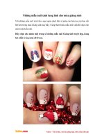 Những mẫu nail xinh lung linh cho mùa giáng sinh