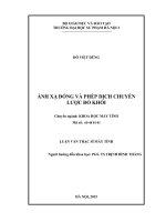 Ánh xạ đóng và phép dịch chuyển lược đồ khối 