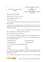 Đề thi tuyển sinh vào lớp 10 THPT môn Ngữ văn sở GD&ĐT Hải Phòng năm 2016 - 2017