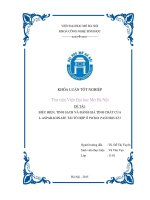 Biểu hiện, tinh sạch và đánh giá tính chất của l ASPARAGINASE tái tổ hợp ở PICHIA PASTORIS x33 