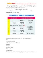 Tự học Ngữ pháp Tiếng Anh bài 2: Cấu trúc Thì hiện tại đơn