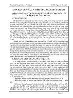 Chuyên đề trang thiết bị công trình về giới hạn chịu lửa và phương pháp thử nghiệm