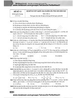 [Đề 12] Thần Tốc Luyện Thi Vật Lý 2016, giải chi tiết