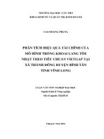 phân tích hiệu quả tài chính của mô hình trồng khoai lang tím nhật theo tiêu chuẩn vietgap tại xã thành đông huyện bình tân tỉnh vĩnh long 