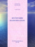 Một số xét nghiệm hóa sinh lâm sàng