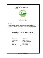 Đánh giá công tác cấp giấy chứng nhận quyền sử dụng đất trên địa bàn xã ngọc khê   huyện trùng khánh   tỉnh cao bằng giai đoạn 2012  6 2014 