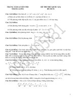 Tuyển Tập Đề Thi Thử Môn Toán Phần 6