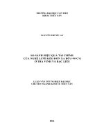 so sánh hiệu quả tài chính của nghề lưới kéo đơn xa bờ  lớn 90 cv ở trà vinh và bạc liêu 