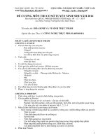 Đề cương ôn thi cao học môn hoá sinh vi sinh thực phẩm