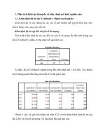 Phân tích SPSS  Phân tích các nhân tố ảnh hưởng đến lựa chọn nhà cung cấp, khách hàng