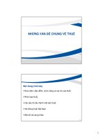 Ôn tập kiến thức về bộ môn Thuế