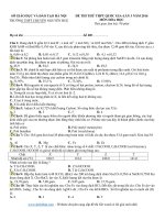 THPT Chuyên Nguyễn Huệ - Hà Nội - lần 3 - năm 2016