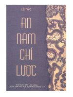 An nam chí lược (NXB lao động 2009)   lê tắc, 554 trang